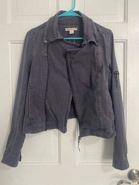 Asymmetrical Charcoal Utility Jacket - Vintage-Inspired Everyday Layer